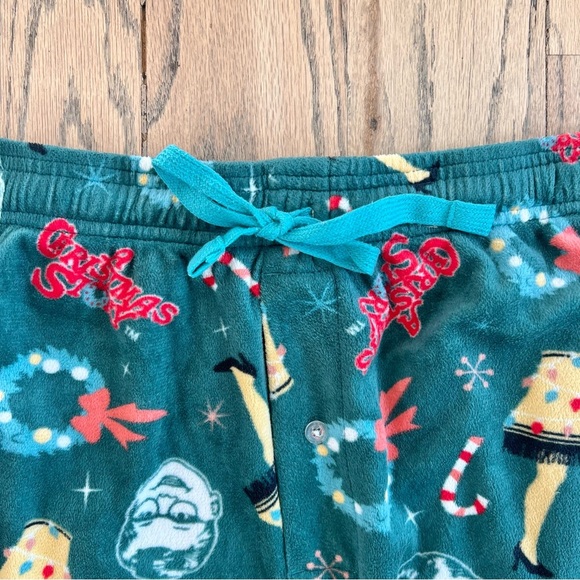 A Christmas Story Printed Mens Fleece Sleep Pants Pajama Bottoms Size Large - Picture 4 of 8